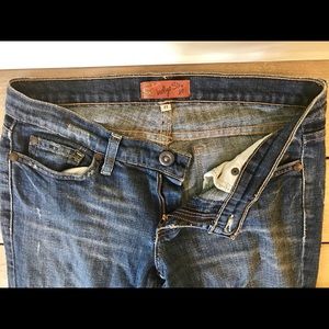 Indigo Six Straight Leg Jeans Size 27